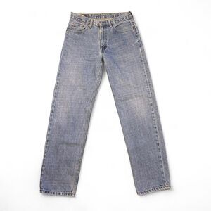 Levi's 550 straight leg relaxed 100% Cotton medium wash blue denim jeans 32x34